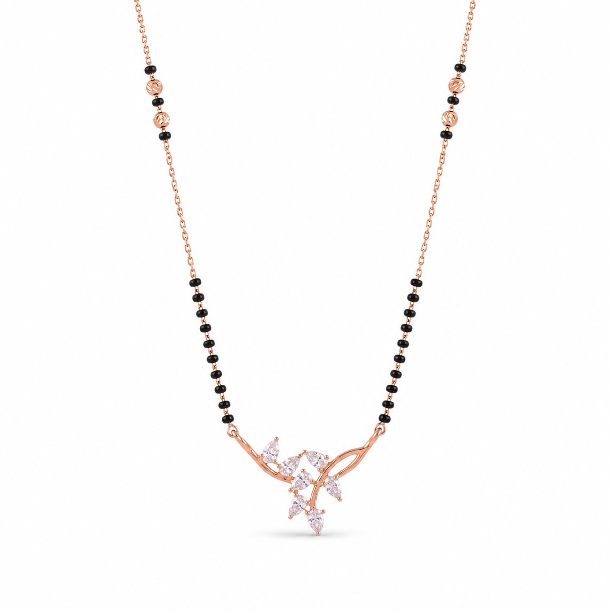 Rose Gold Floral Vine Mangalsutra