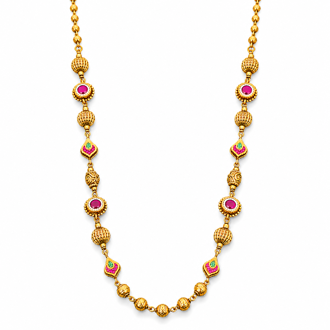 Classic Ethnic Gold Necklace