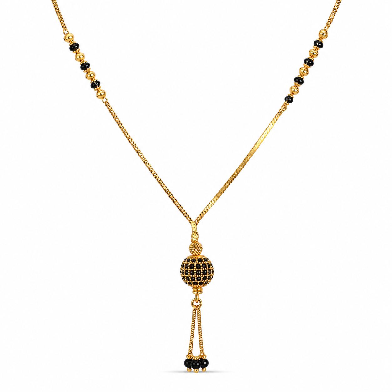 Royal Black Stone Mangalsutra
