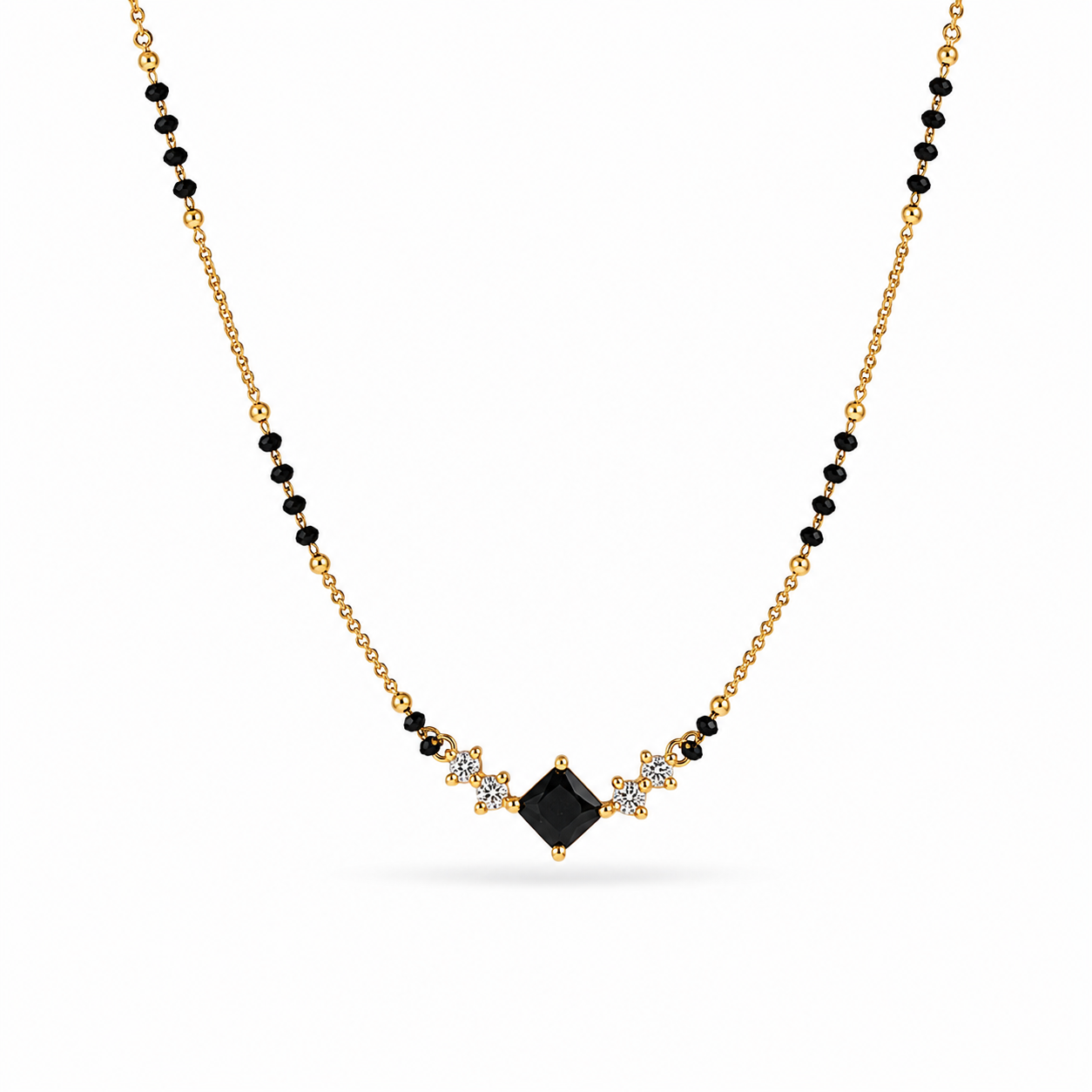 Black Stone Designer Mangalsutra
