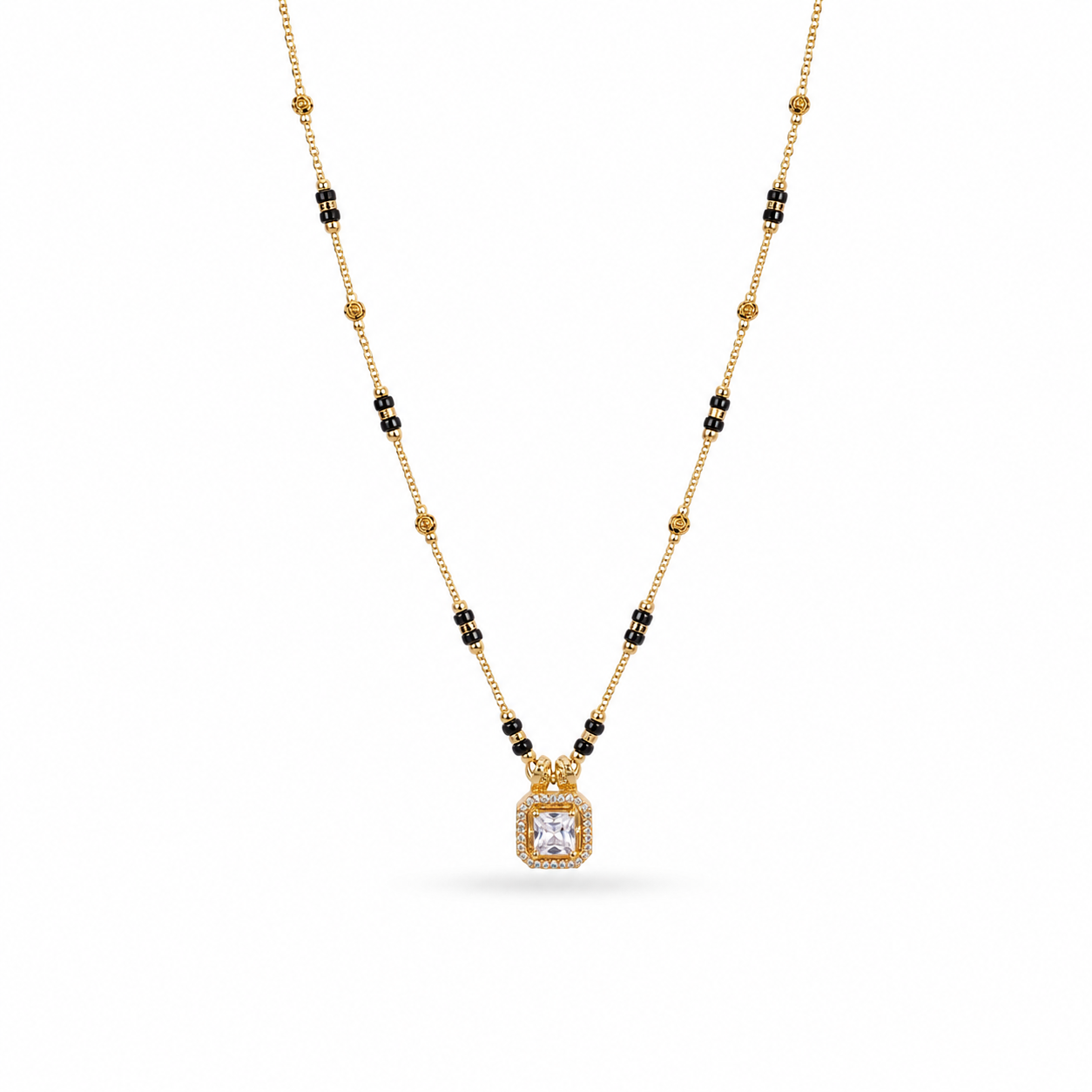 Princess Cut Pendant Mangalsutra