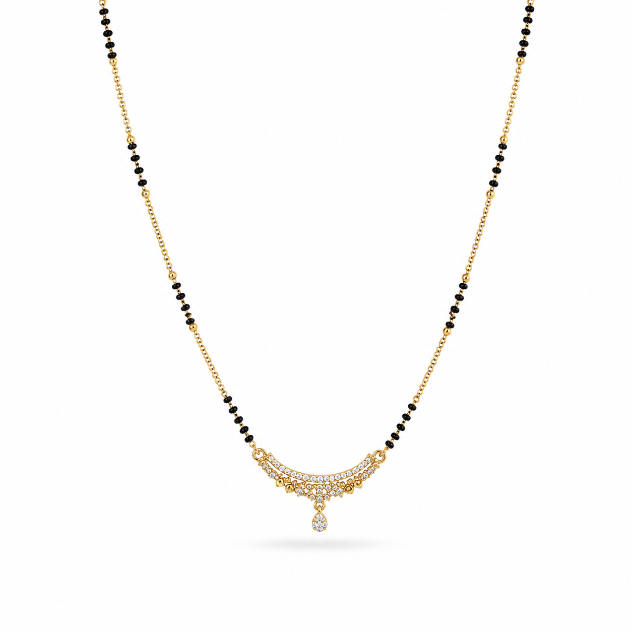 Diamond Curve Mangalsutra