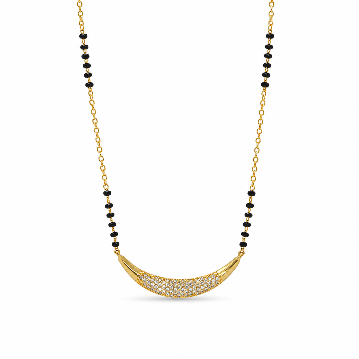 Crescent Diamond Mangalsutra