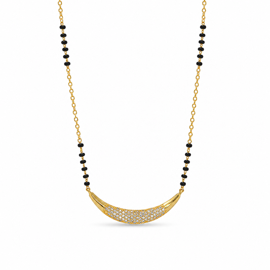 Crescent Diamond Mangalsutra