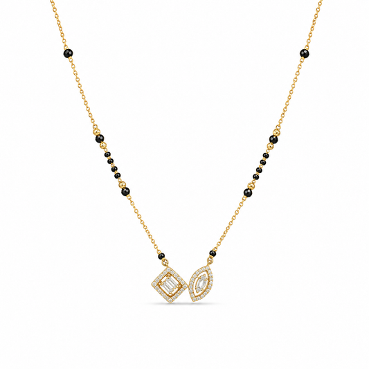 Dual Shape Diamond Mangalsutra
