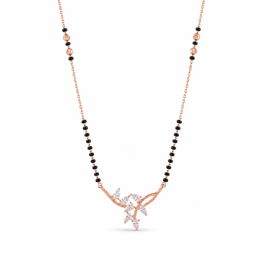 Rose Gold Floral Vine Mangalsutra