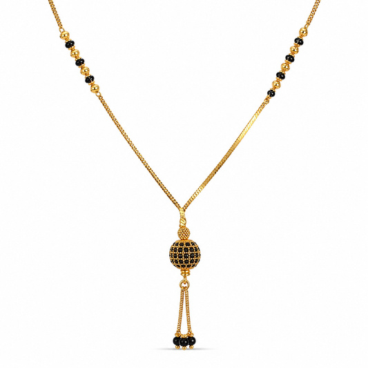 Royal Black Stone Mangalsutra