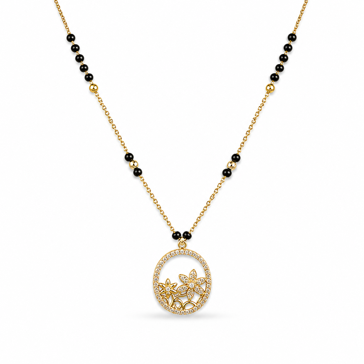 Floral Circle Mangalsutra