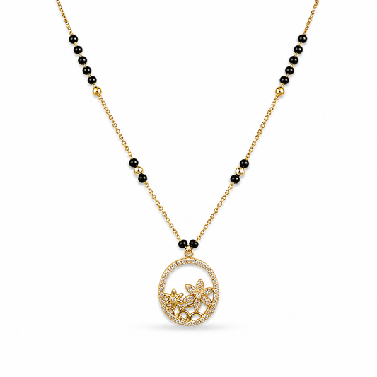 Floral Circle Mangalsutra