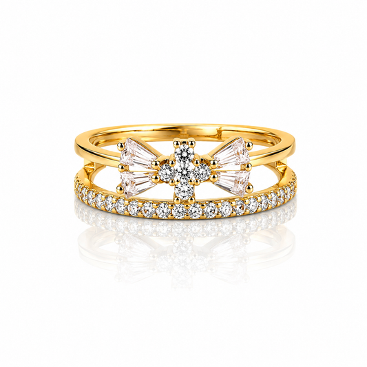 Elegant Bow Adjustable Ring